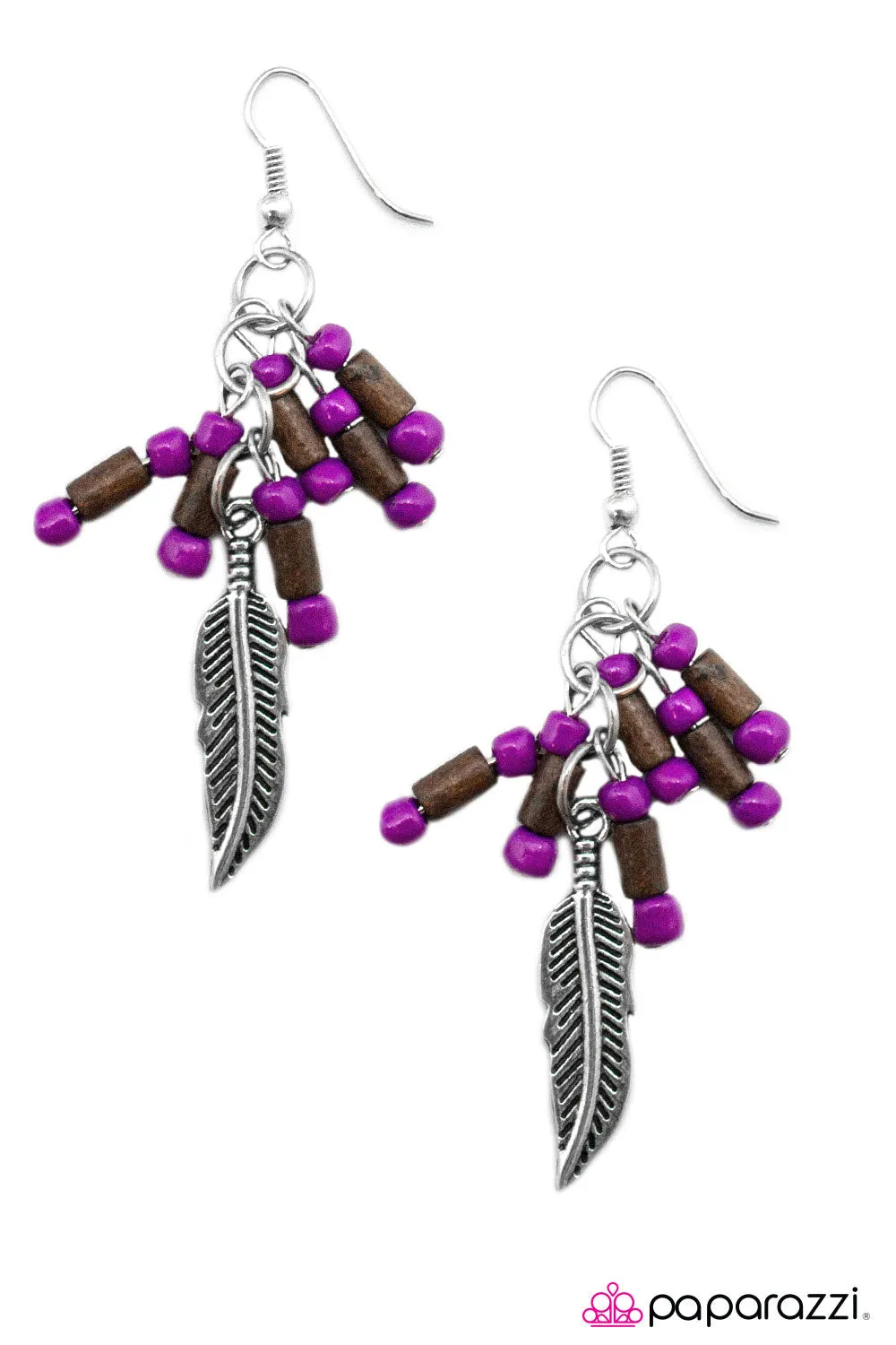 Open Door Jewelry - A High-Flier - Purple Earrings - Paparazzi Accessories