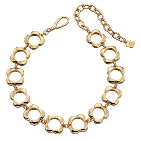 Orla Kiely Gold Plated Flower Choker Necklace