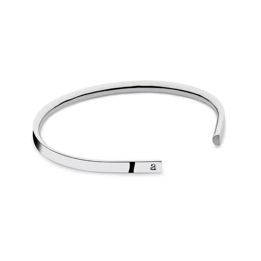 P4 Bancroft polished silver bracelet