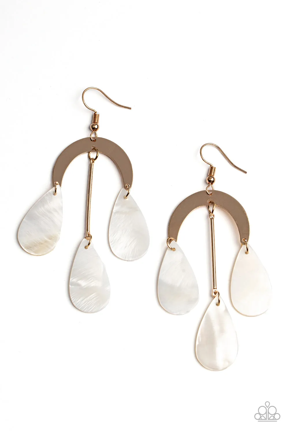 Paparazzi Atlantis Ambience Earrings Gold