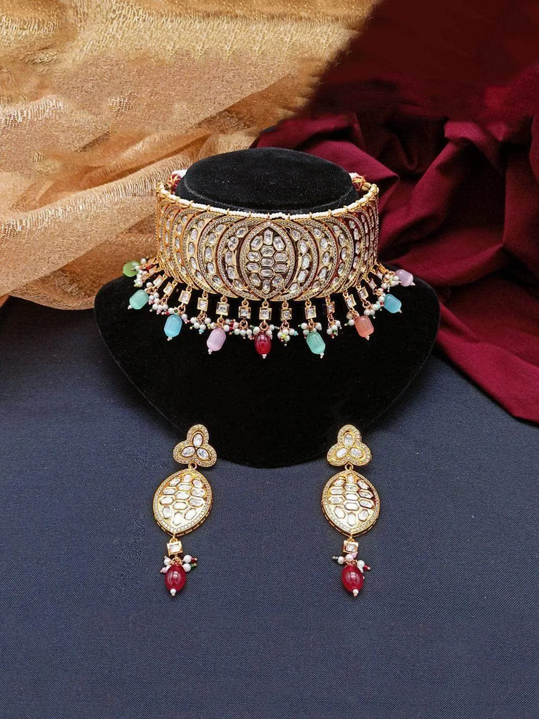 Polki Kundan Choker