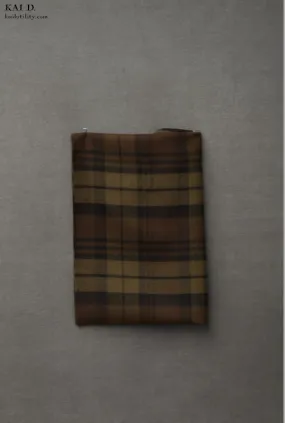 Pure Cashmere Wool Scarf - Tonal Plaid