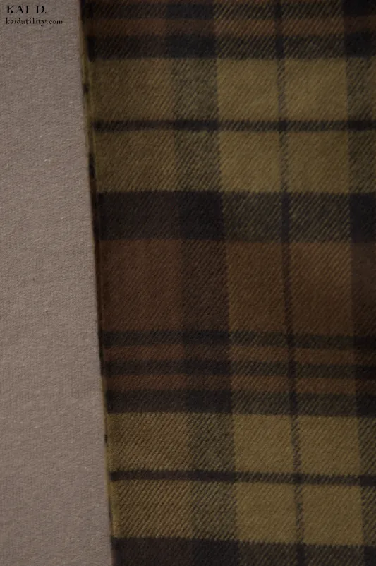 Pure Cashmere Wool Scarf - Tonal Plaid