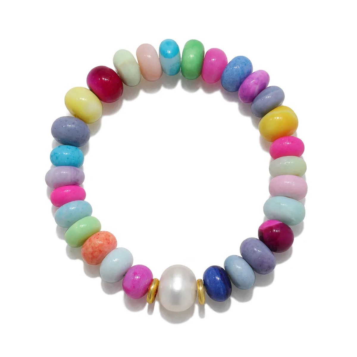 Rainbow Baroque Pearl Bracelet