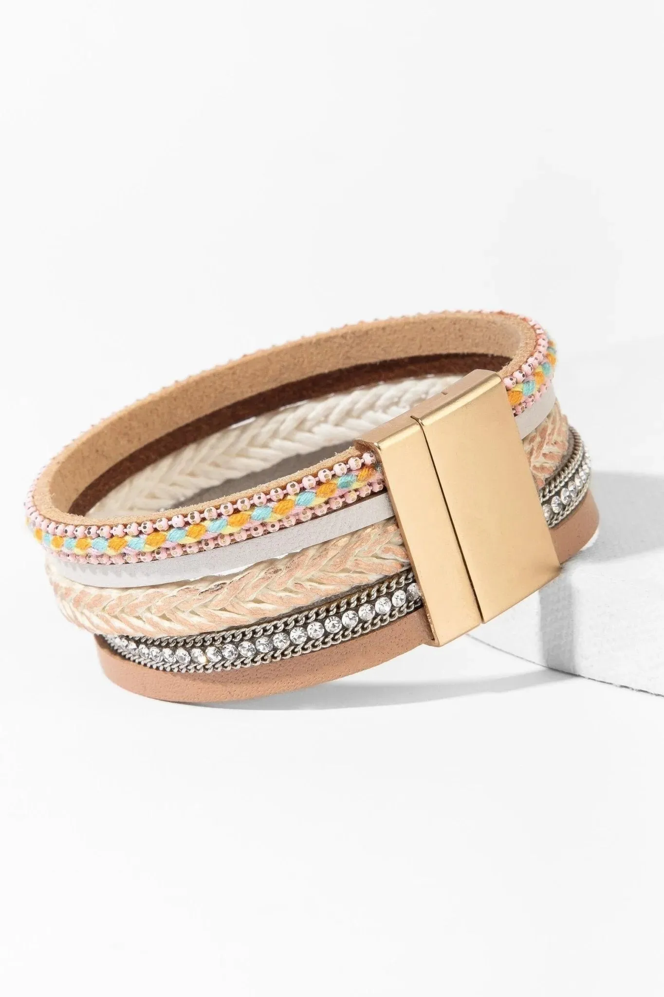 Rockaway Braided Leather Bracelet