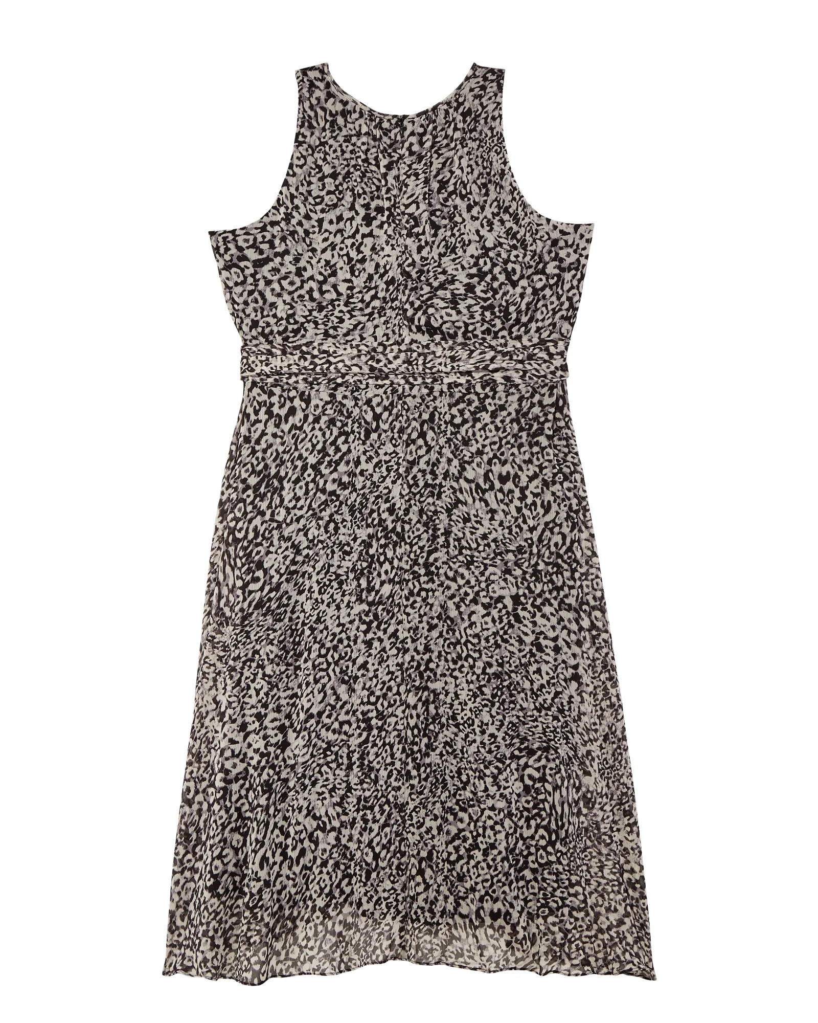 Rosell Keyhole Dress | Black / Charcoal Grey