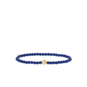 royal blue enamel CZ ball braclet