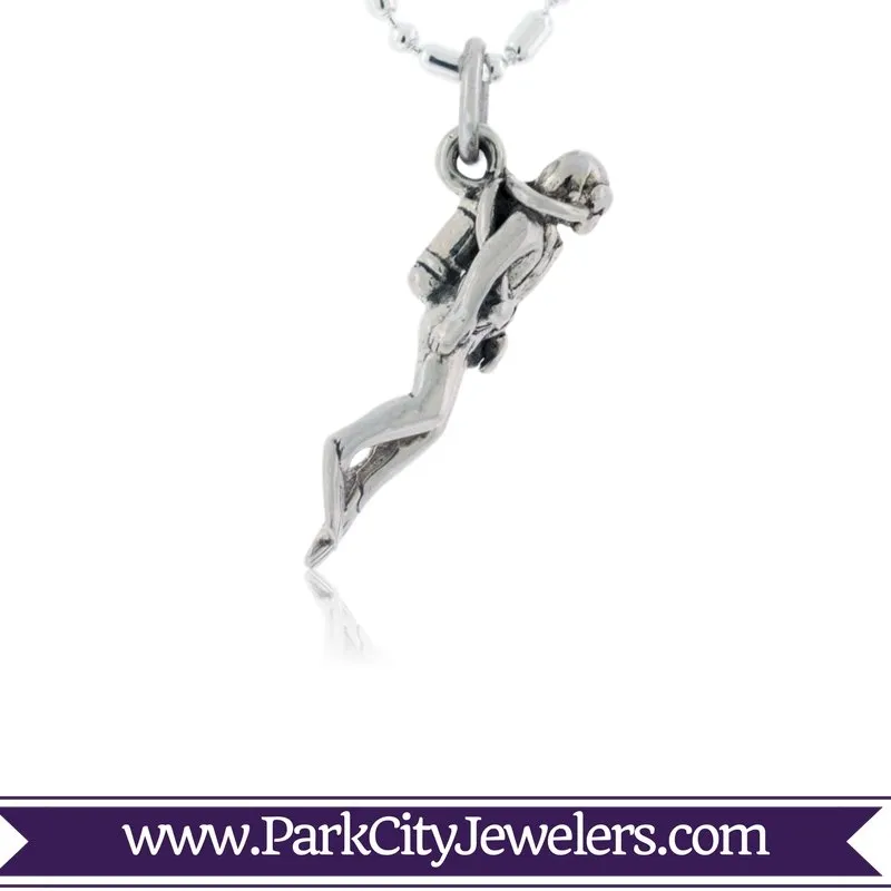 Scuba Diver Charm or Necklace