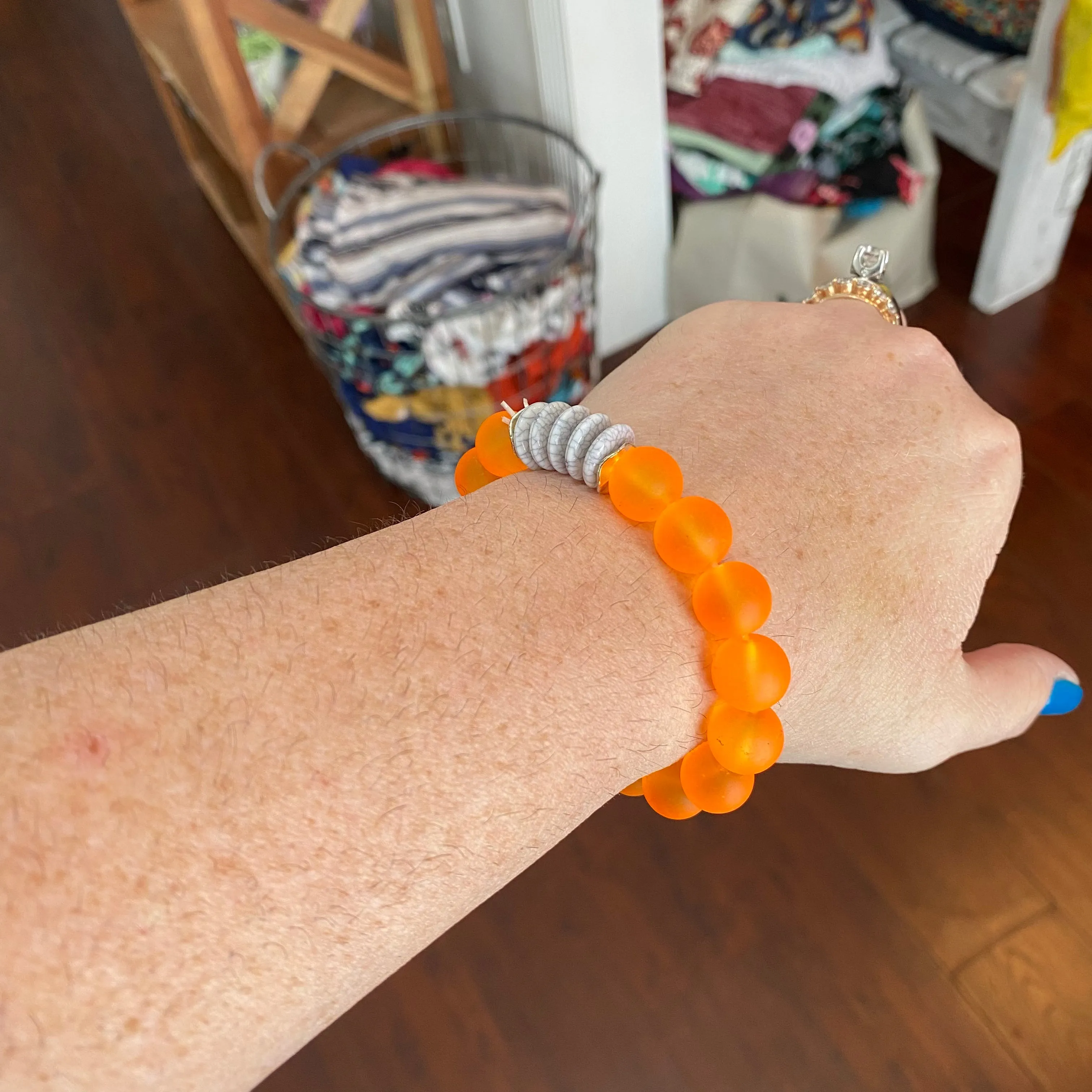 seaglass Buddha bracelets