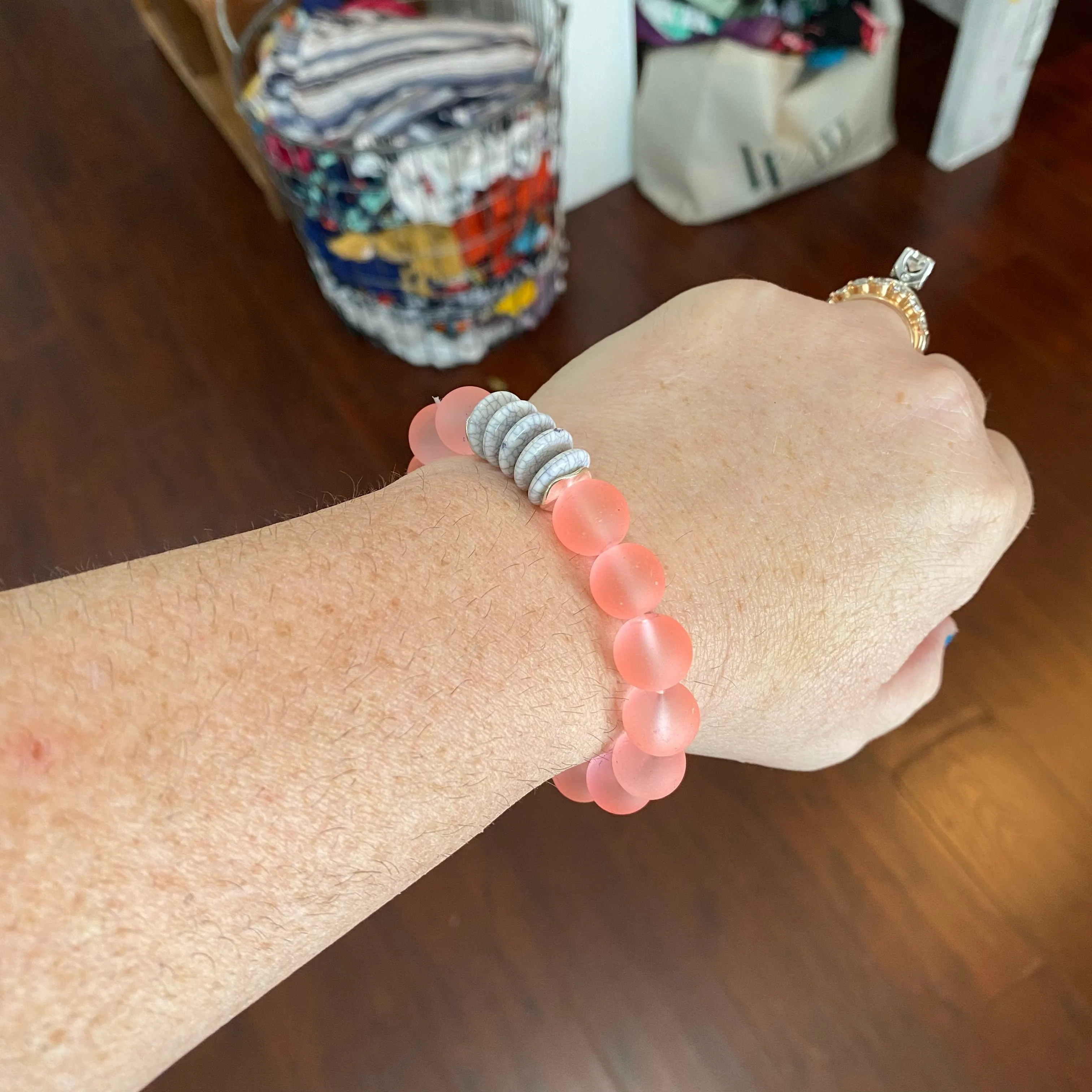 seaglass Buddha bracelets