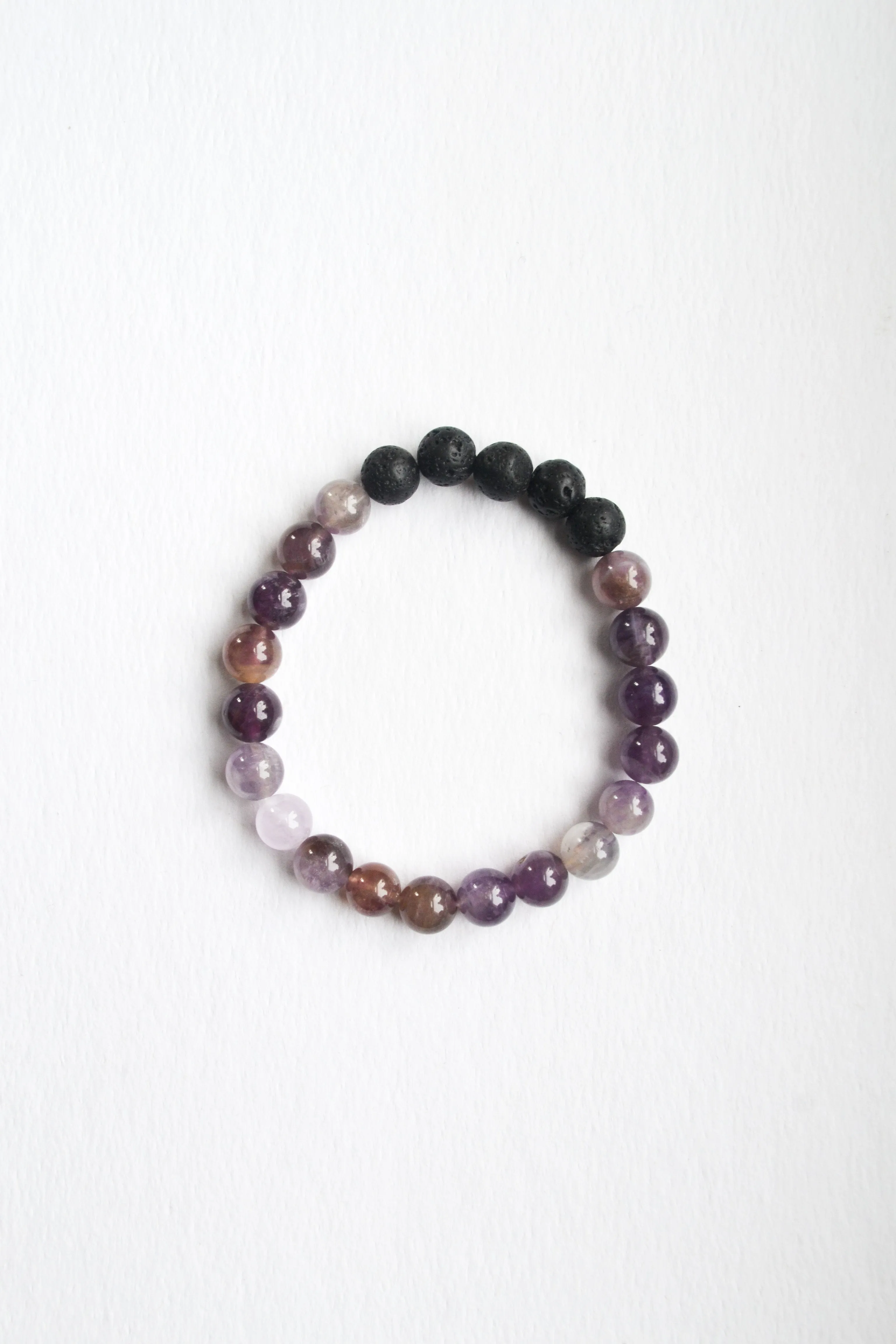 Semi Precious Lava Stone Bracelet