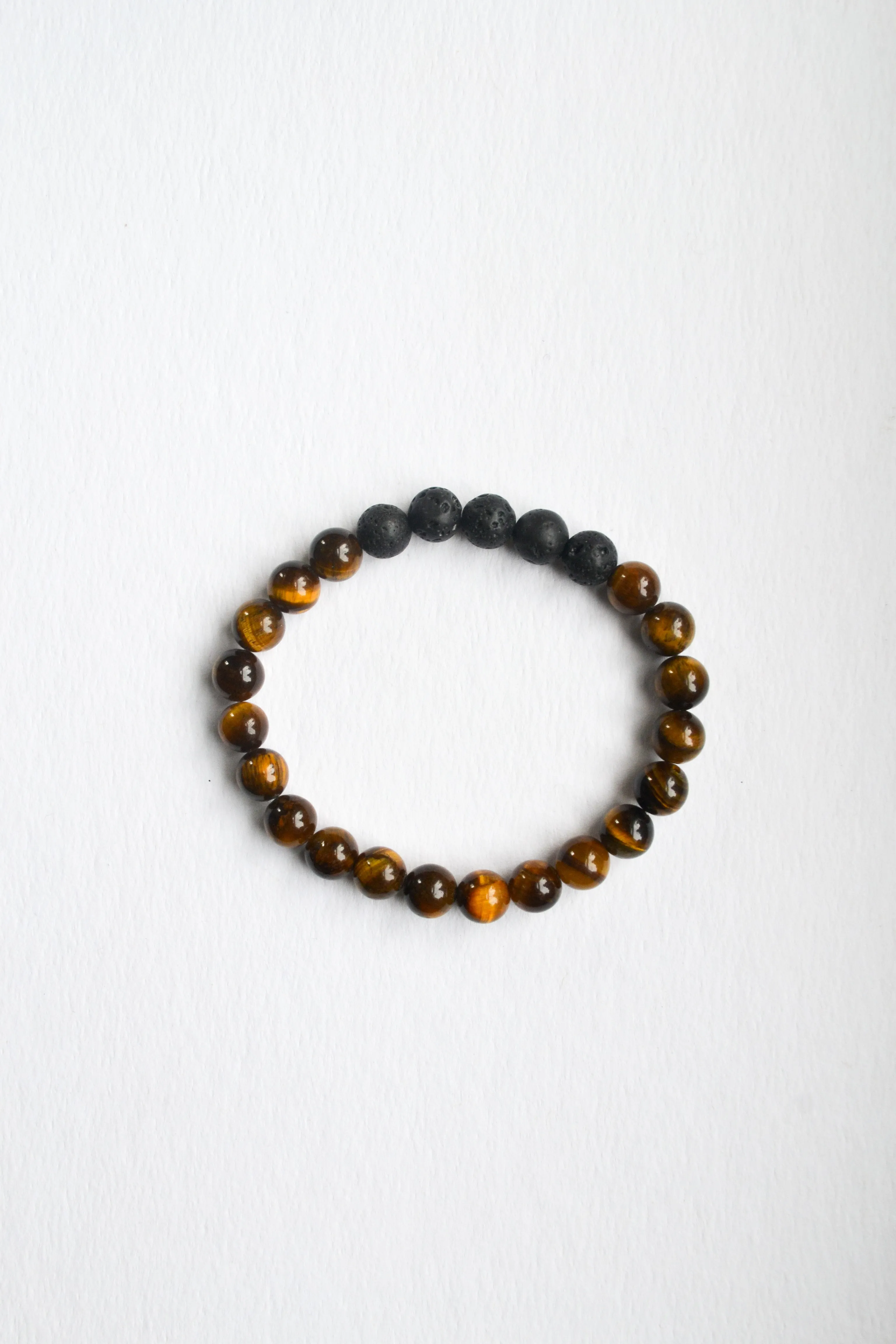 Semi Precious Lava Stone Bracelet