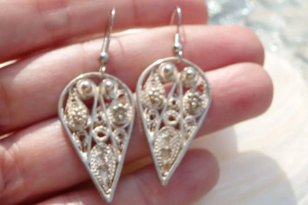 Silver Filigree Earrings