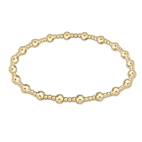 Sincerity Pattern Bead Bracelet - Gold