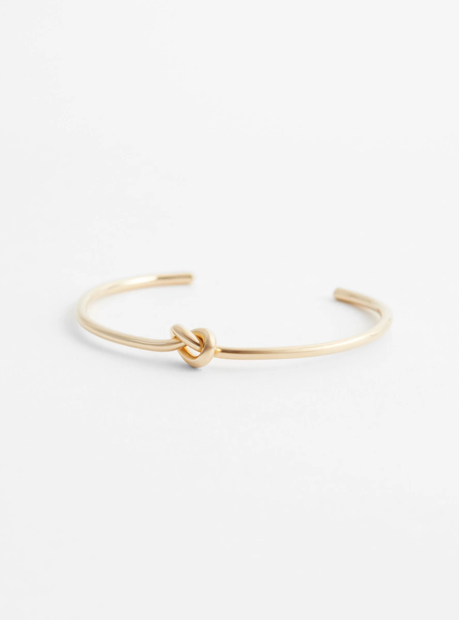 Small Knot Bracelet Cuff Gold Plated