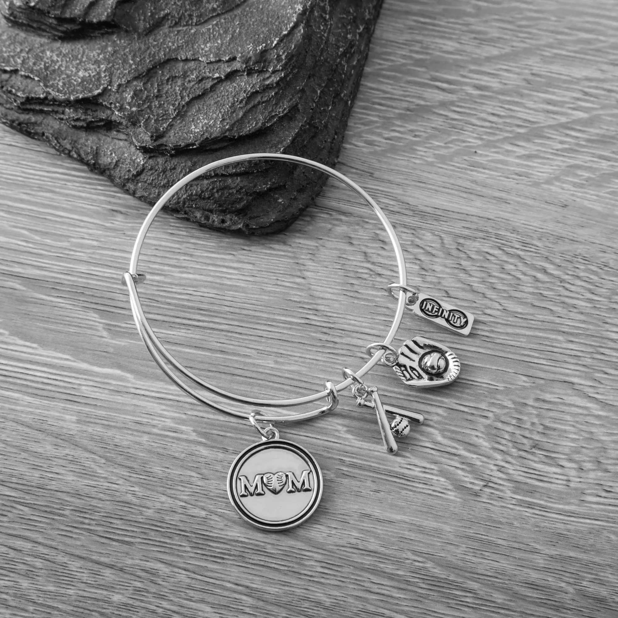 Softball Mom Bangle Bracelet