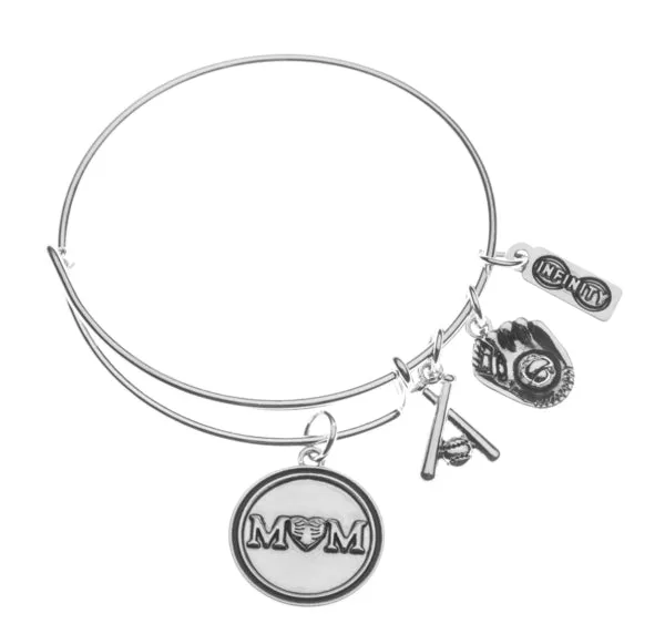 Softball Mom Bangle Bracelet