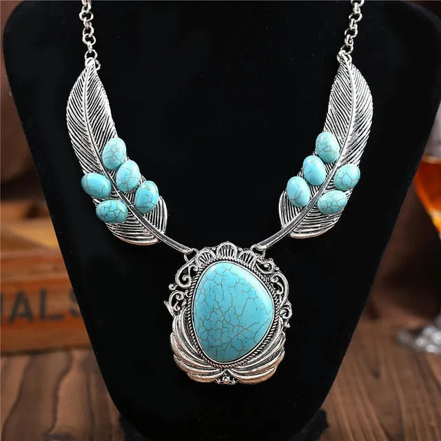 Squash Blossom  6 Colors 9 Styles You Choose Silver With Black Red Gray Green Turquoise Or Purple Long Indian Statement Jewelry Bohemian Boho Cowgirl Southwestern Necklaces