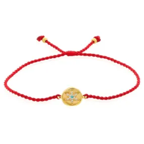 Star of David Red String Bracelet