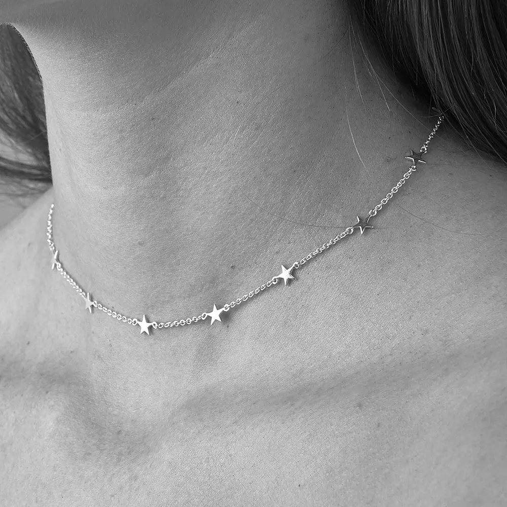 Stolen Girlfriends Club Stolen Star Choker - Sterling Silver