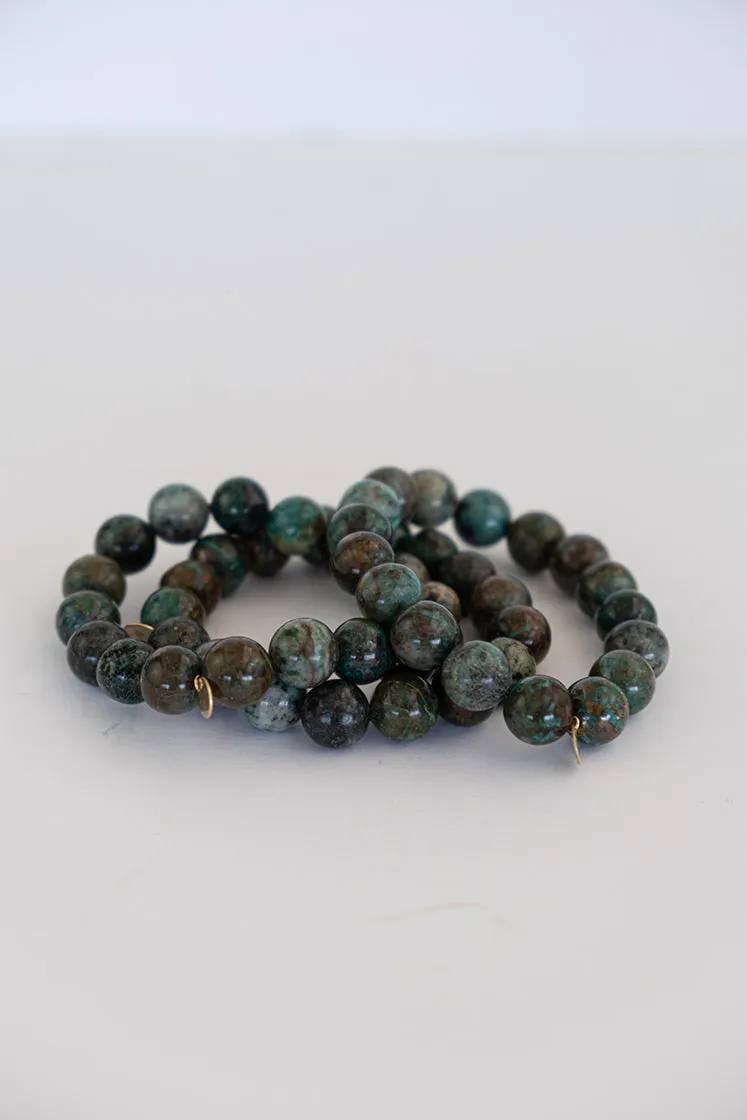 Stretchy Bracelet Large - African Turquoise