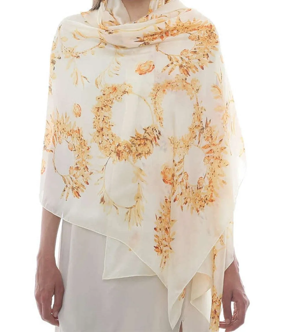 Sun Flower Silk Scarf