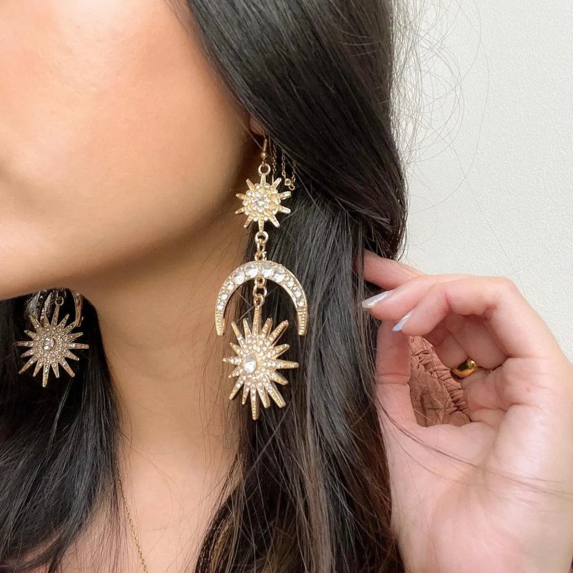 Sun, Star & Moon Earrings