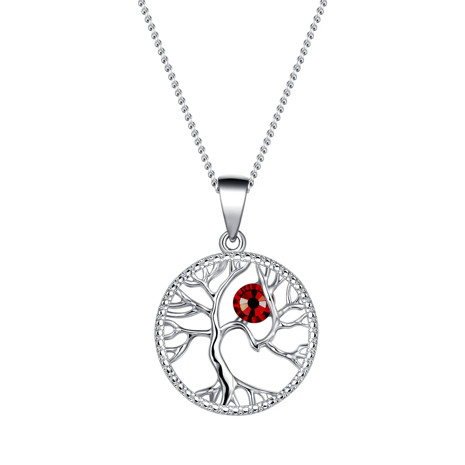 Swarovski Tree of Life Birthstone Necklace