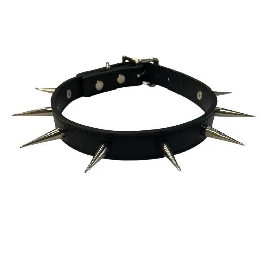 Tall Cone Spiked Choker