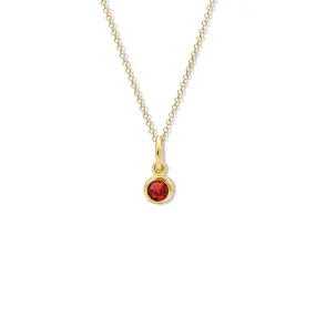 Talya Necklace Pendant Yellow Gold - Garnet