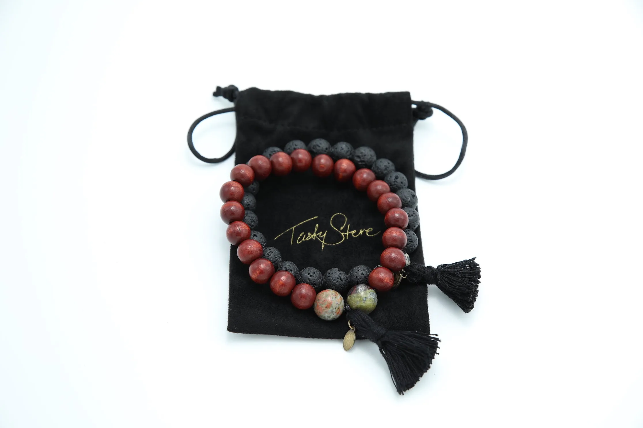 TASTY STEVE 'Stone Bracelet' - Black