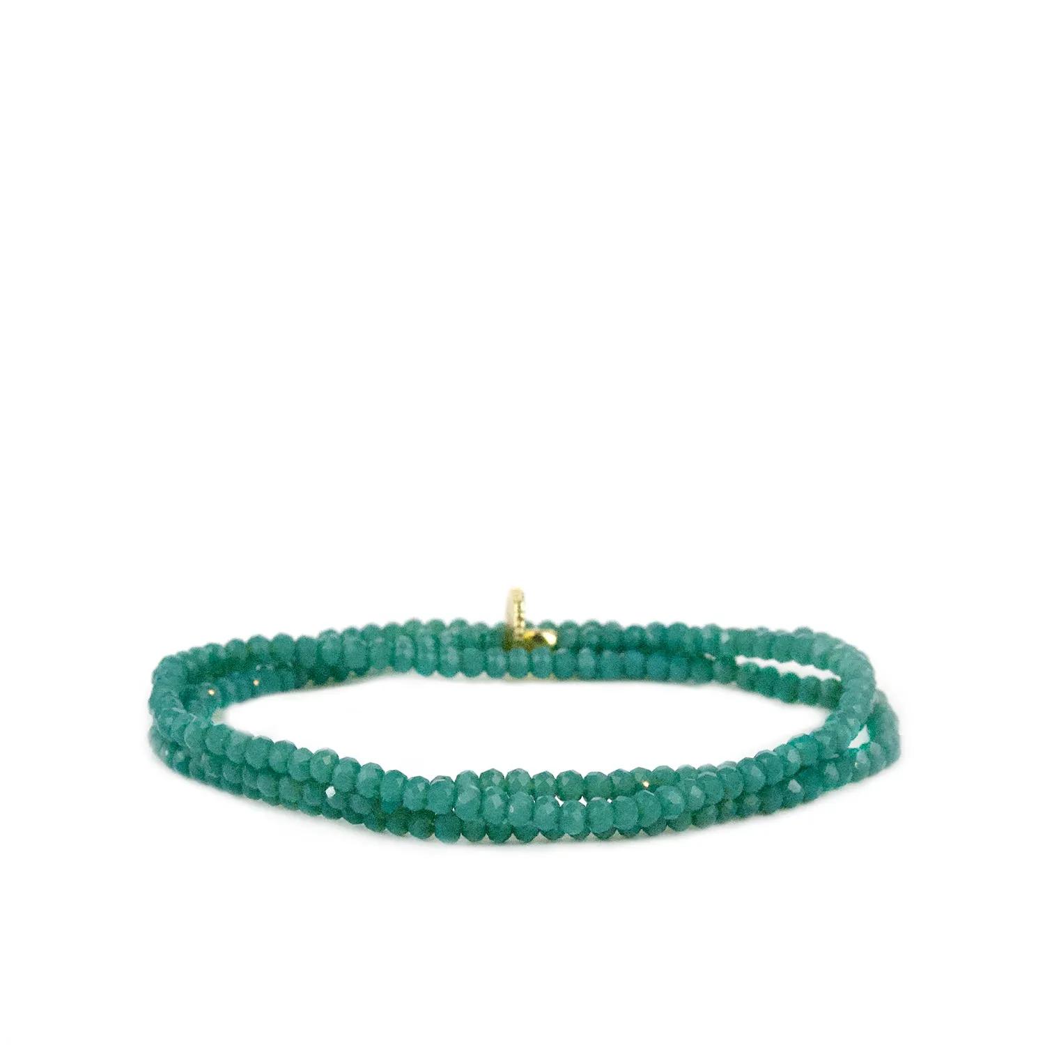 teal mini stretch bracelet wrap