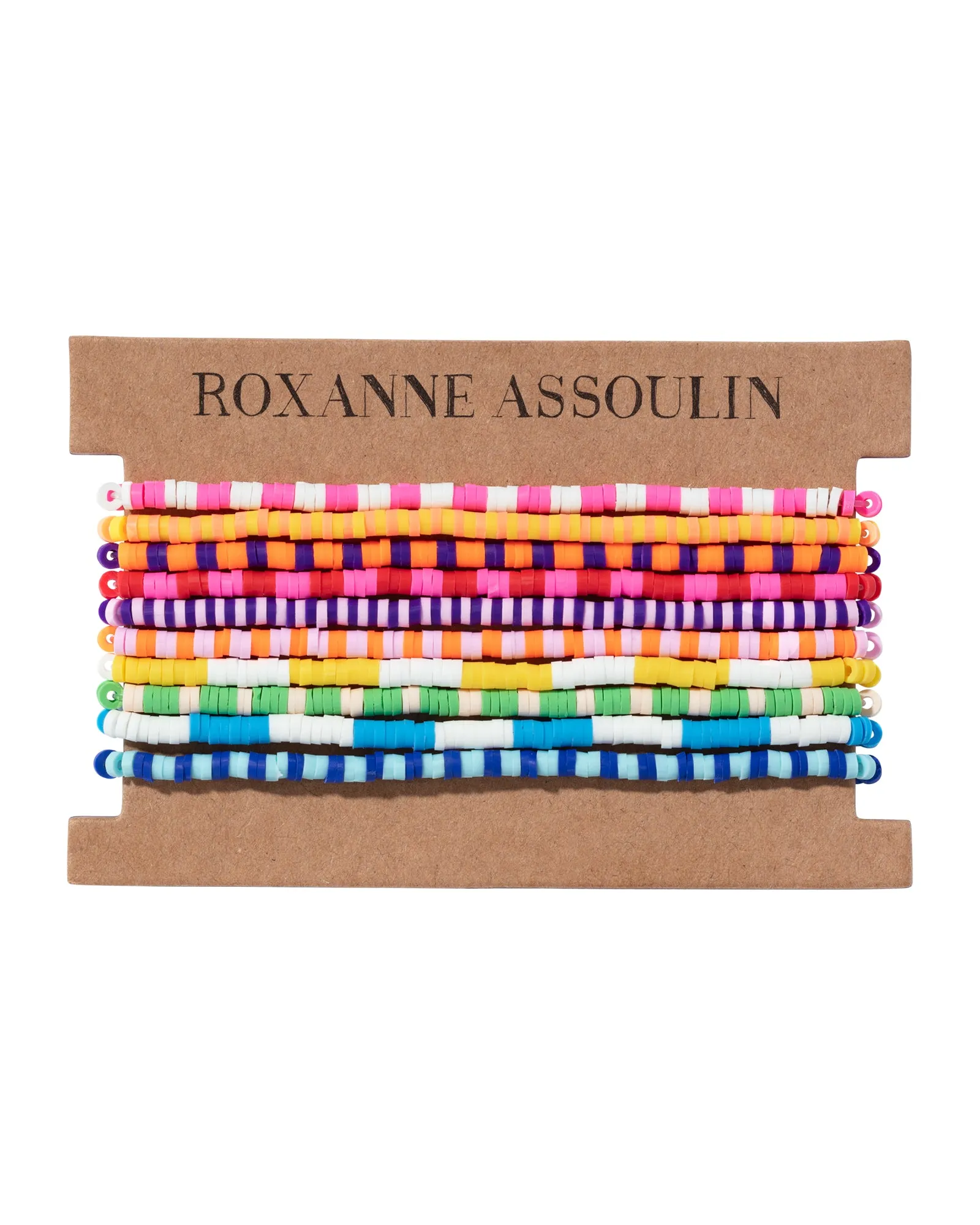 Technicolor Stripe Bracelet Bunch