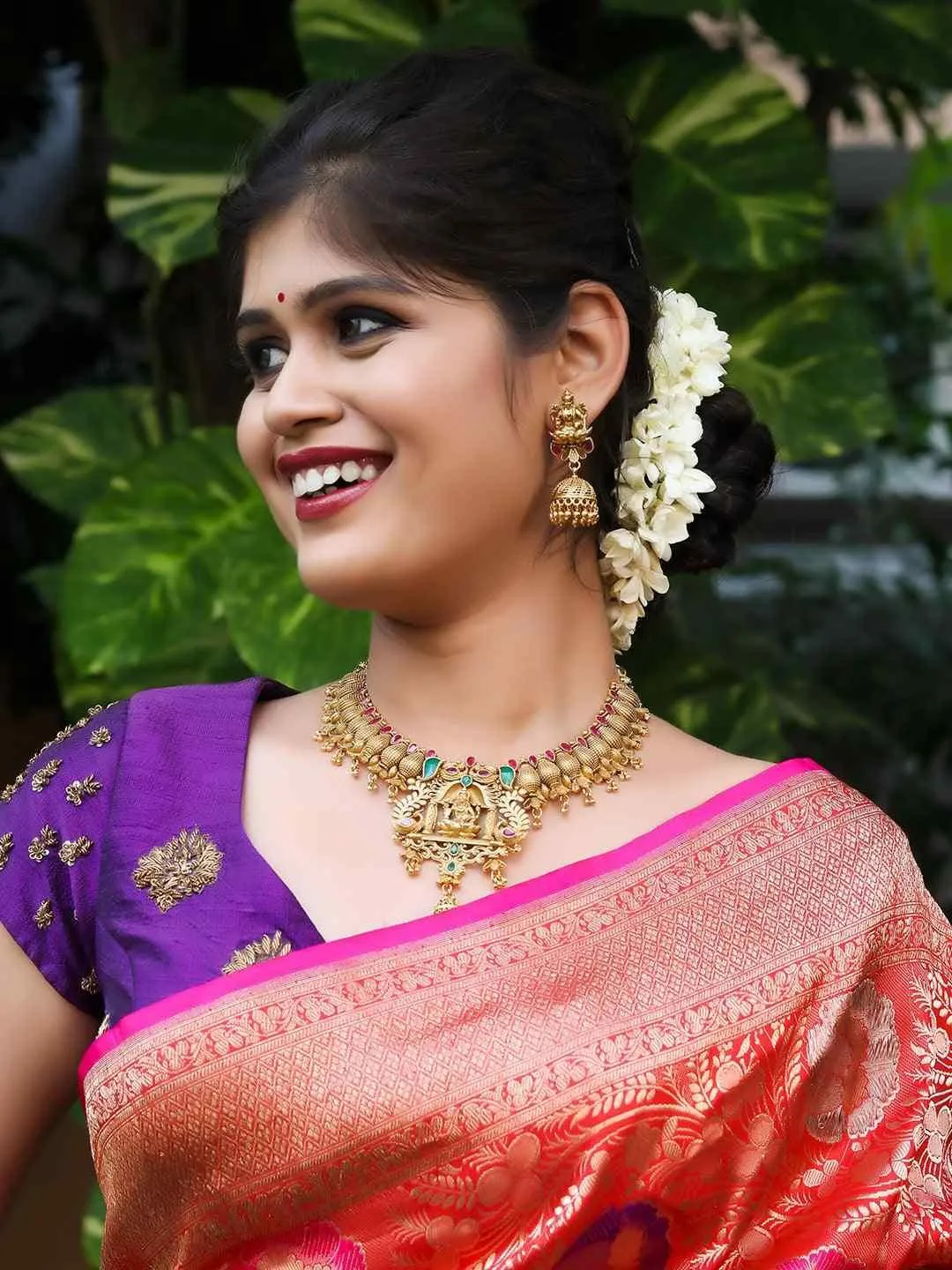 Traditional Mahalakshmi Bridal Necklace Set