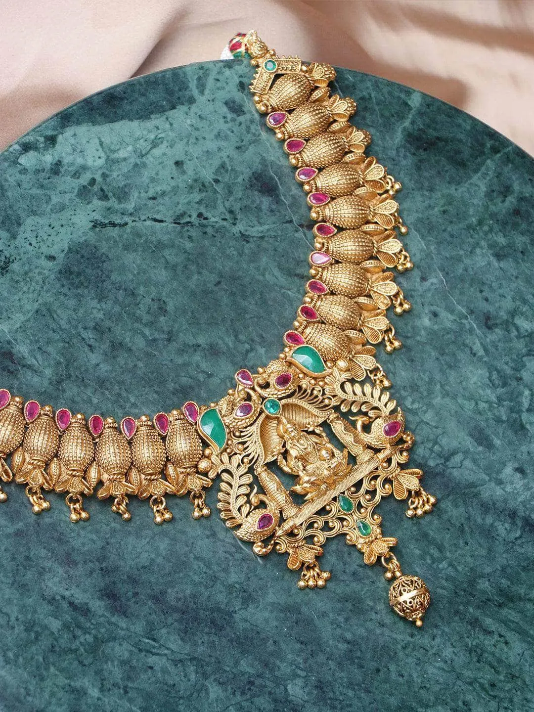 Traditional Mahalakshmi Bridal Necklace Set