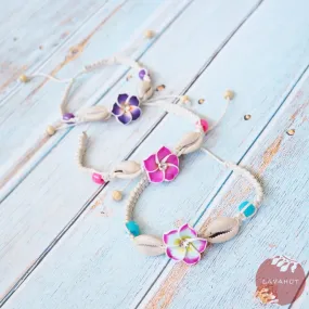 Twinkle Plumeria Blue Friendship Bracelet