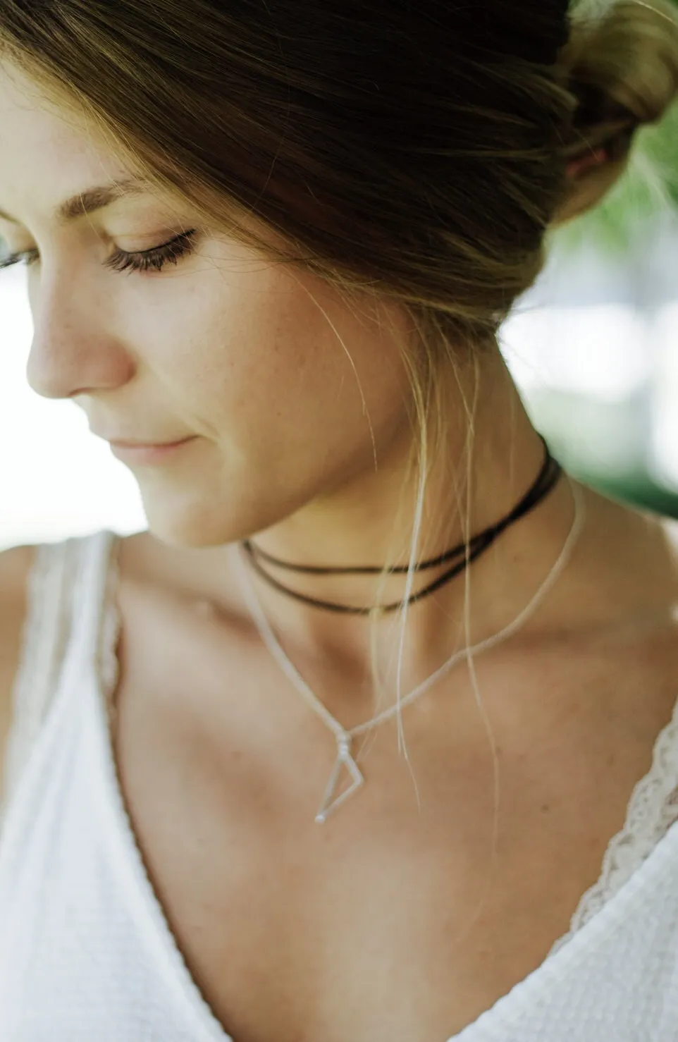 Ultra Thin Black Wrap Choker