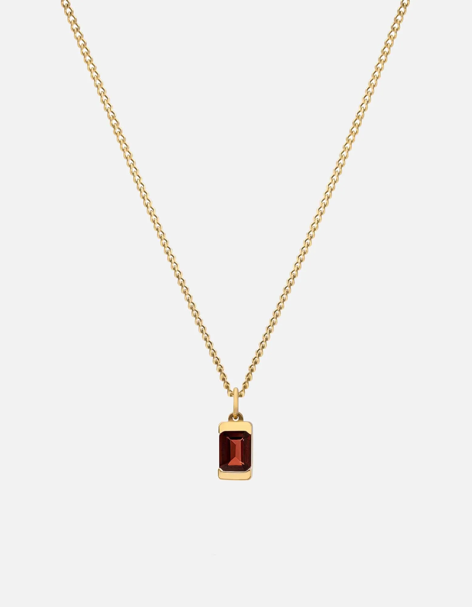 Valor Garnet Necklace, Gold