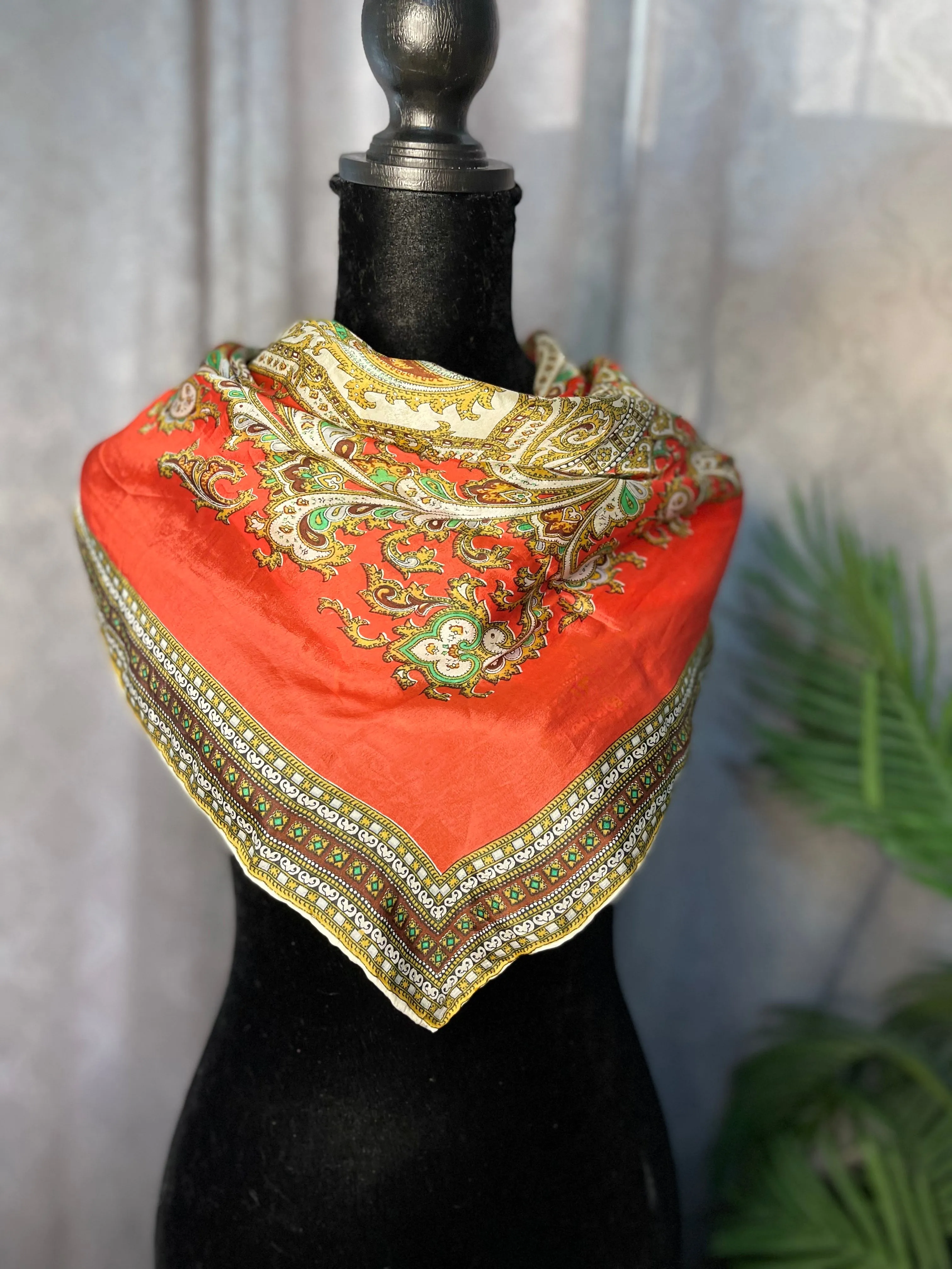 Vintage Italian Silk Scarf