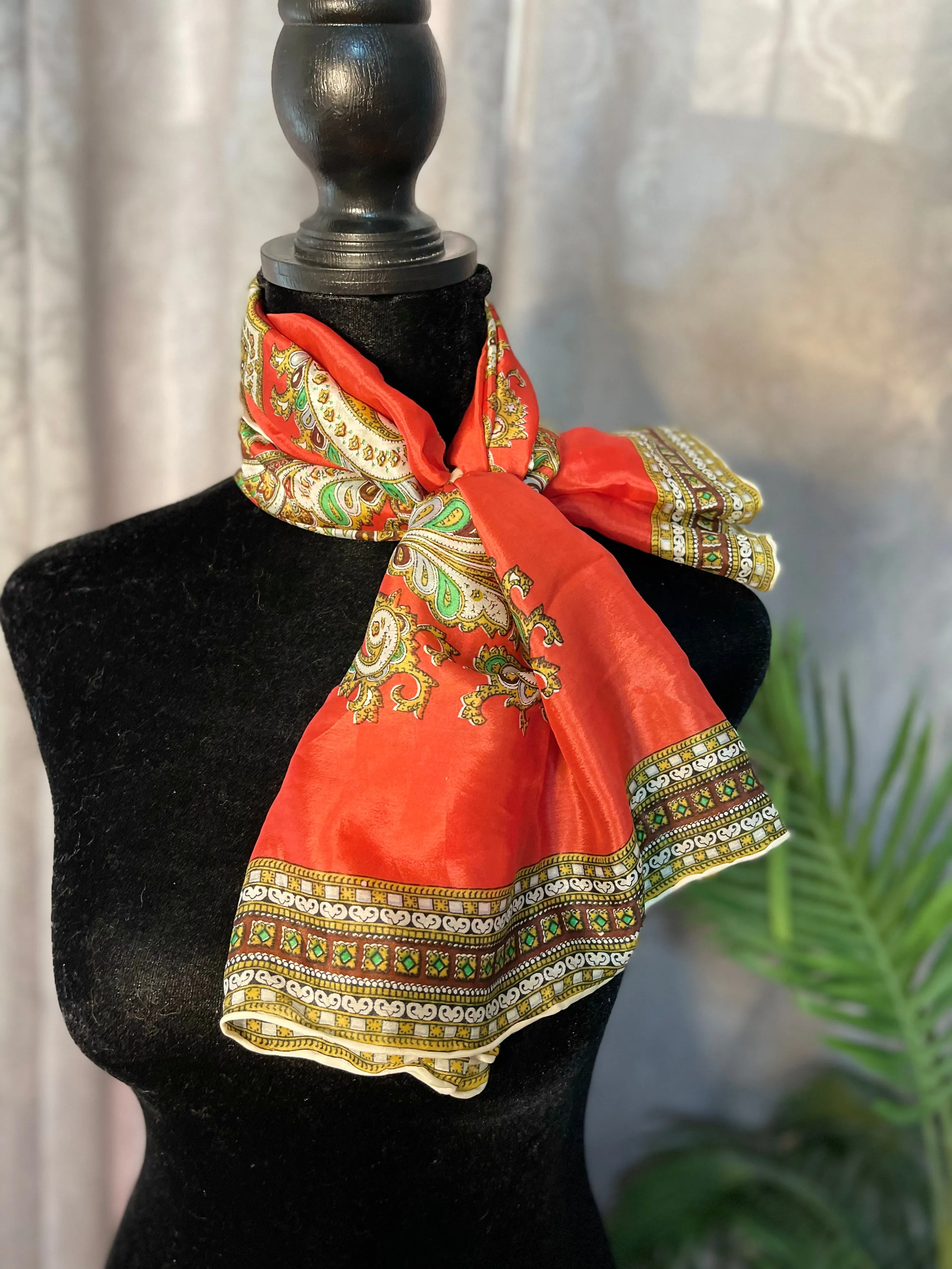 Vintage Italian Silk Scarf