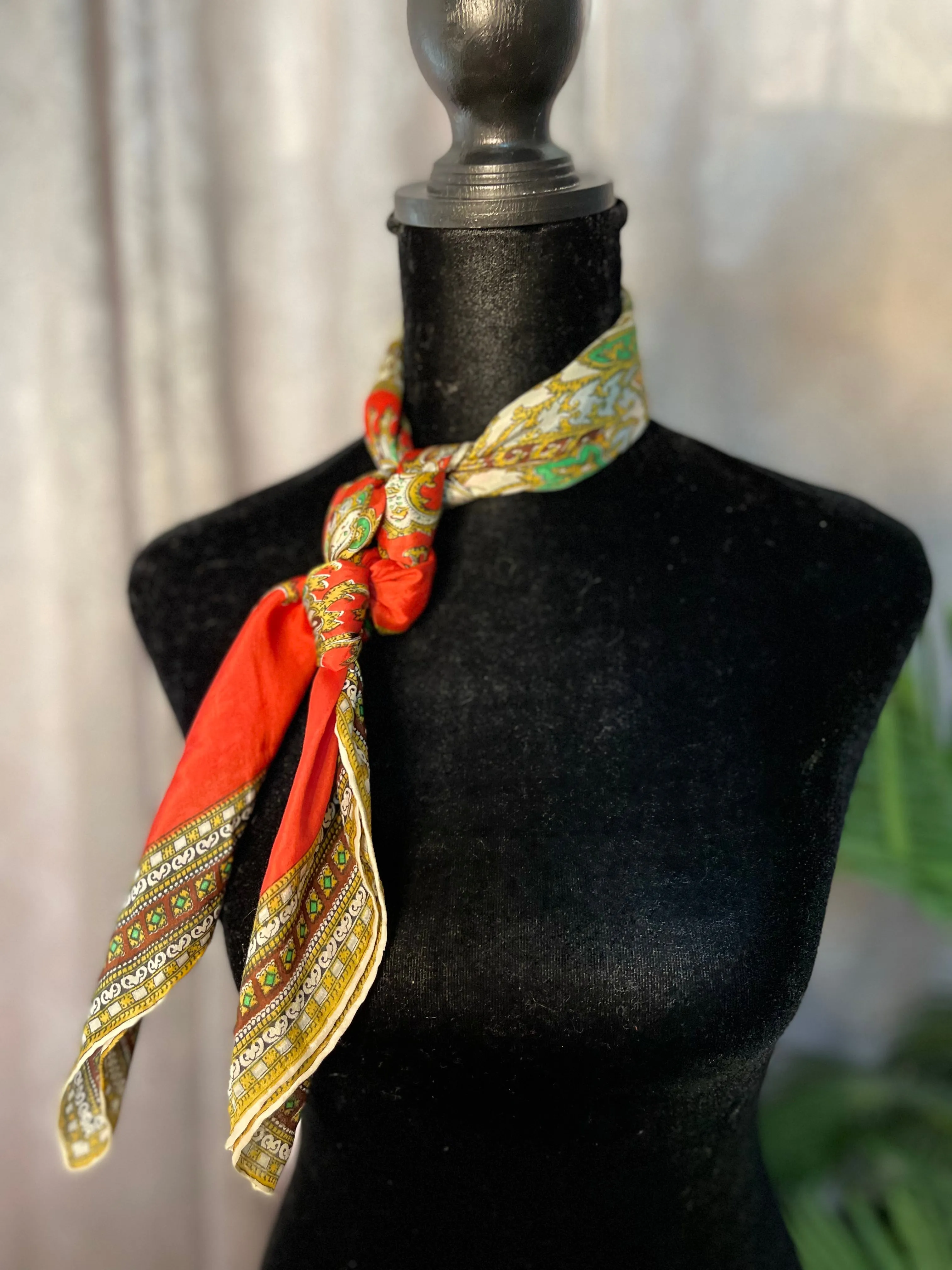 Vintage Italian Silk Scarf