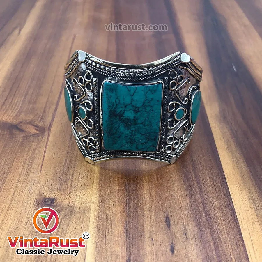 Vintage Kuchi Cuff Boho Ethnic Bracelet