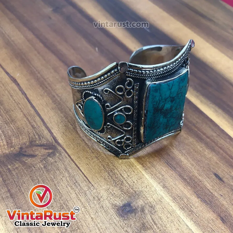 Vintage Kuchi Cuff Boho Ethnic Bracelet