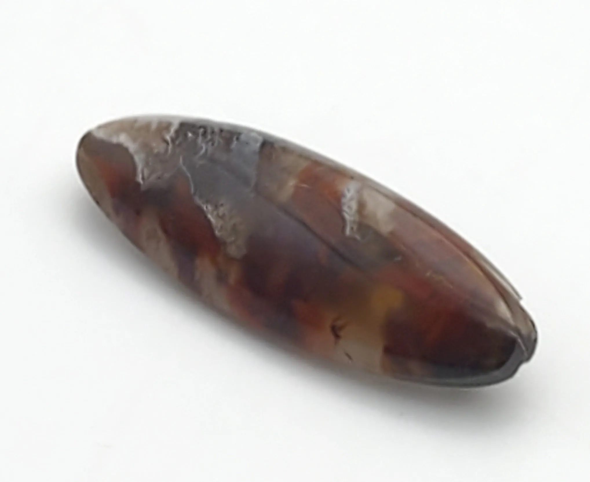 Vintage Polished Agate Brooch