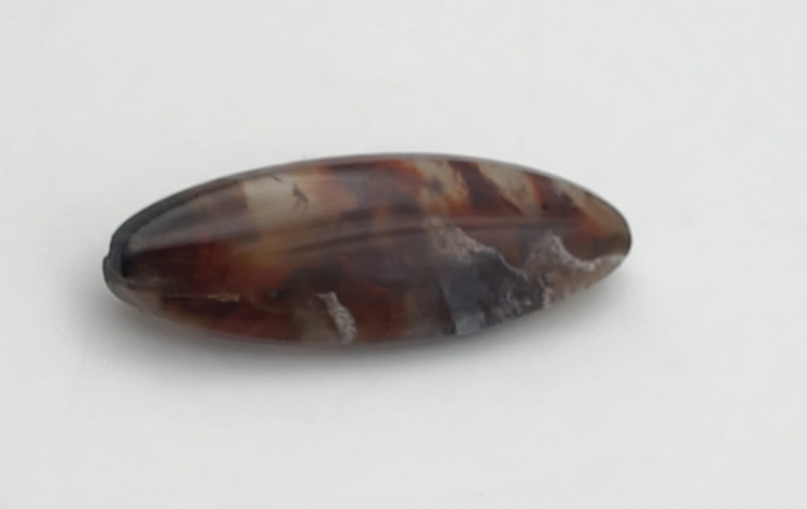 Vintage Polished Agate Brooch