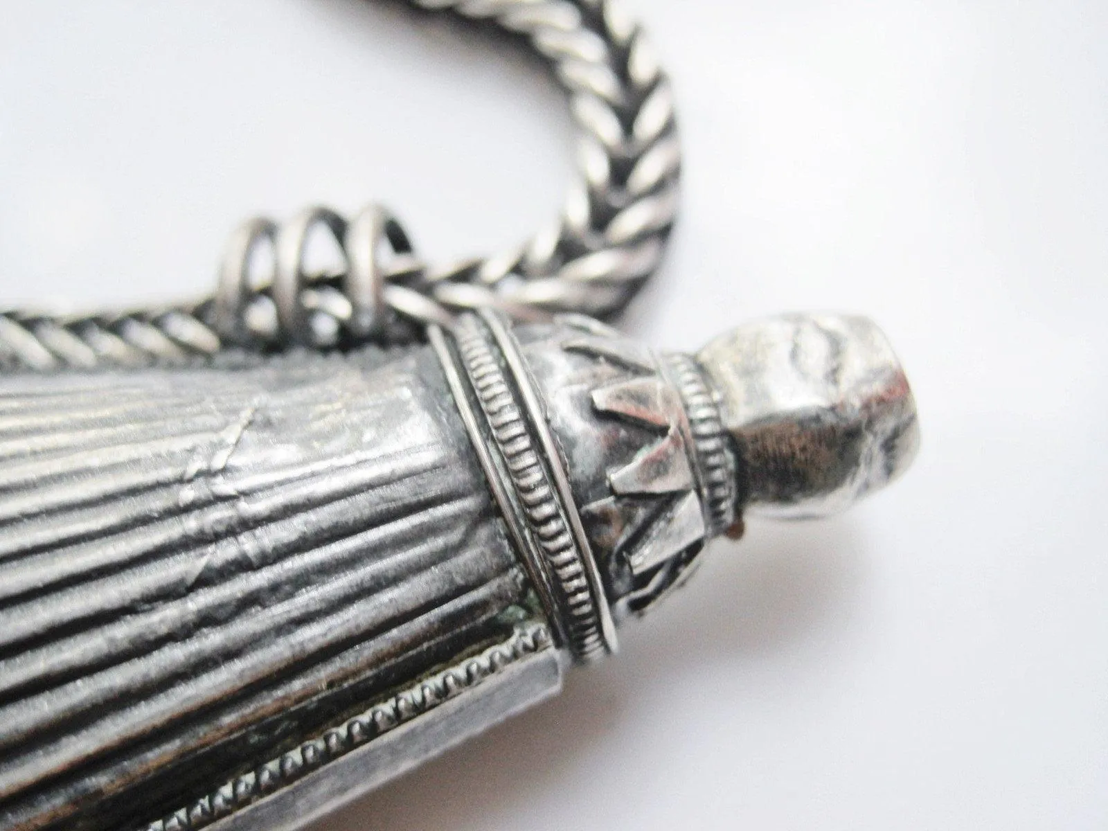 Vintage Silver Indian Amulet Necklace