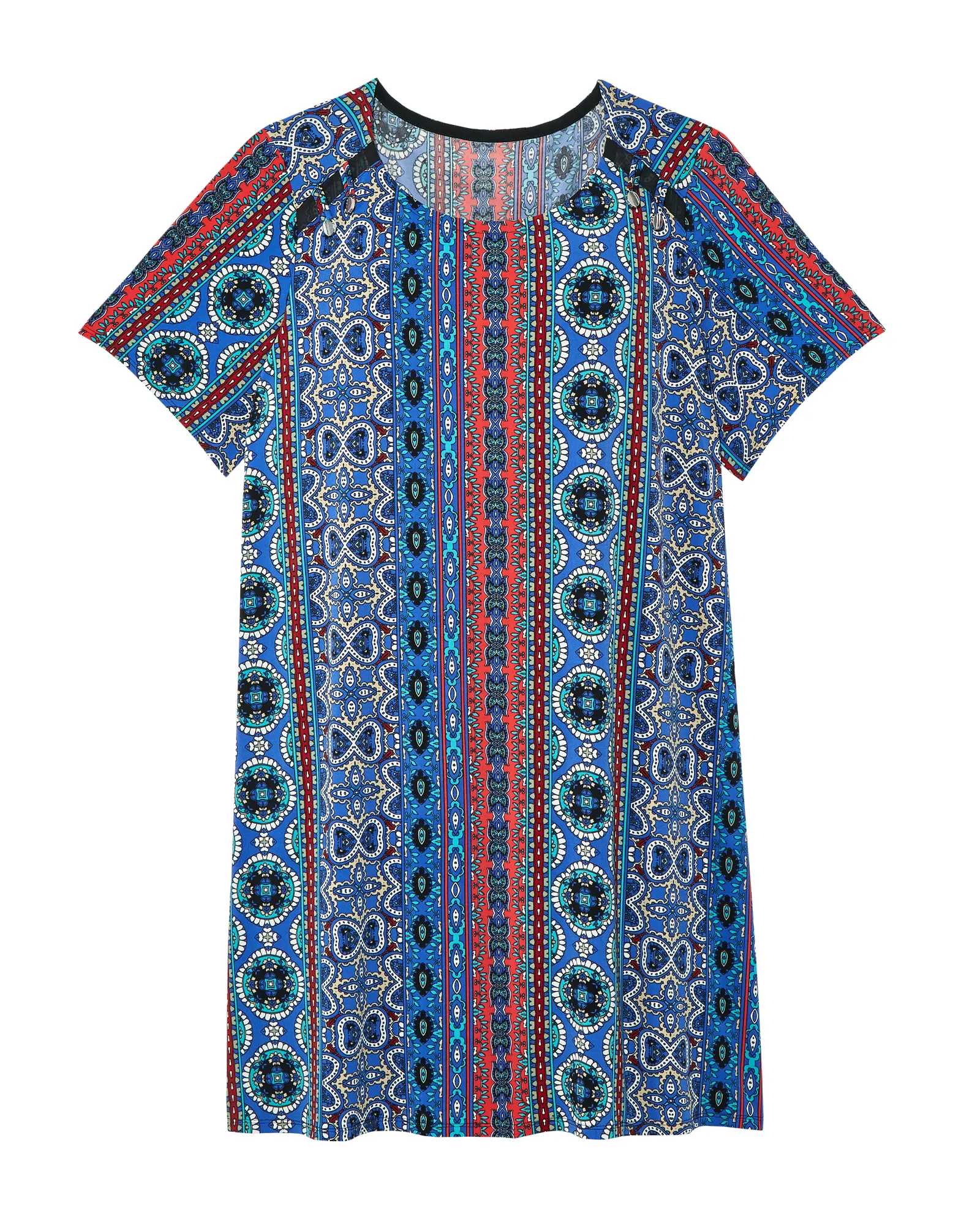 Viv Shift Dress | Navy / Red