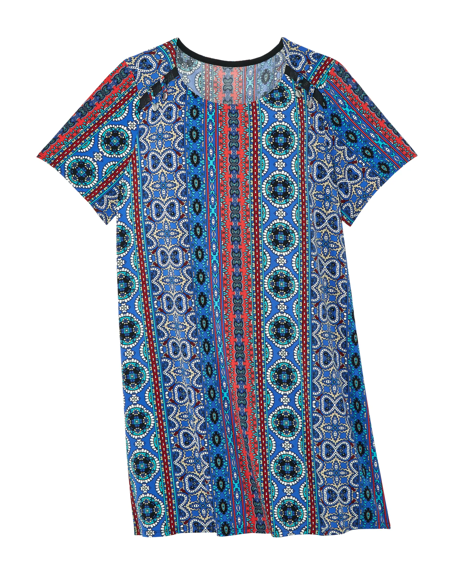 Viv Shift Dress | Navy / Red