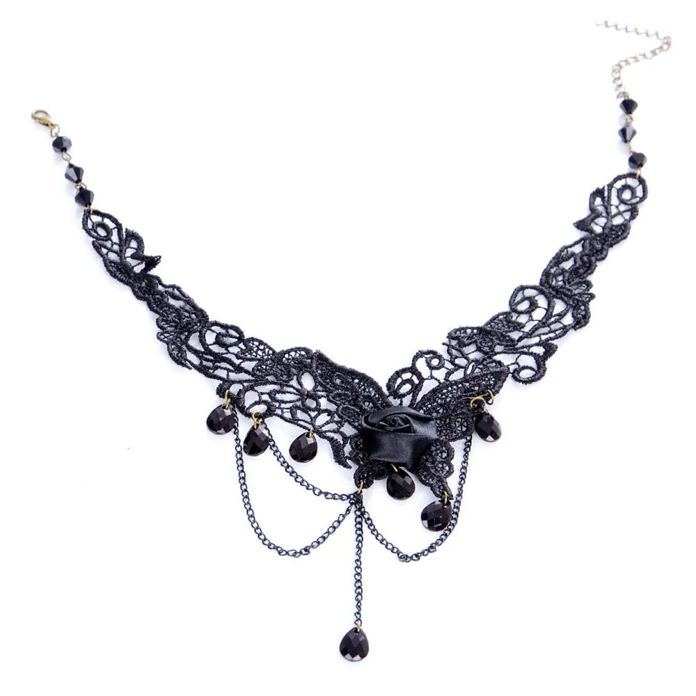 Women Lace Choker Necklace - Variety of Victorian Inspired Chokers