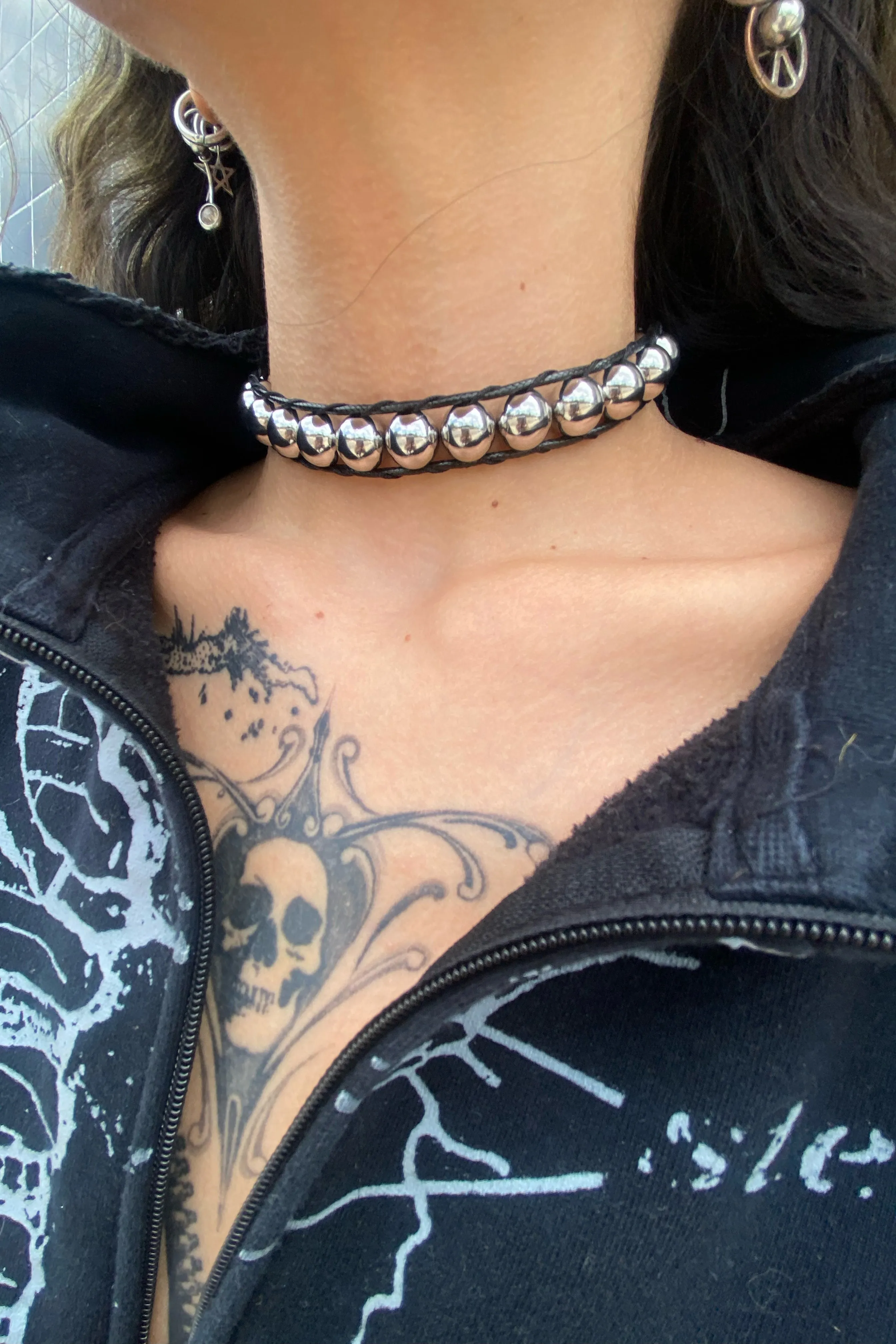 Woven Ball Chain Choker